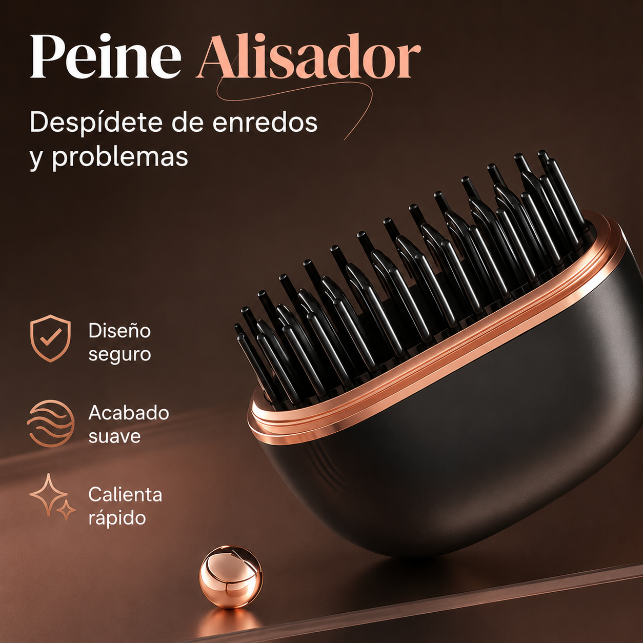 Mini Alisadora Inteligente Antifrizz