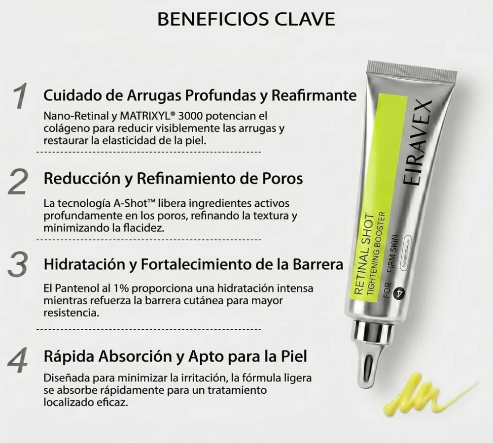 EIRAVEX Retinal Shot – Reduce Arrugas y Reafirma tu Piel (Copia)