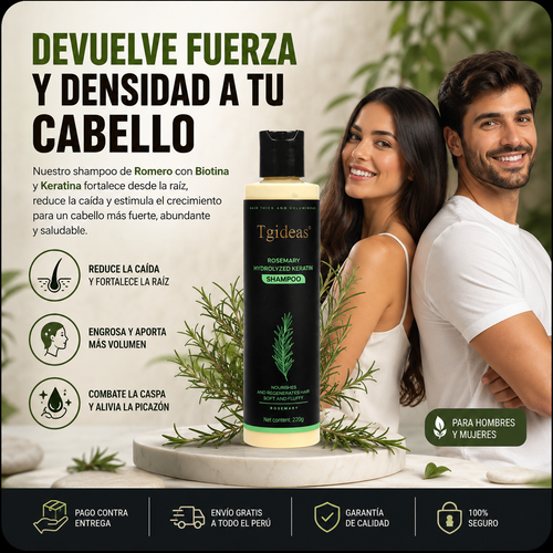 Shampoo Tgideas - Reduce la Perdida y Estimula el Crecimiento